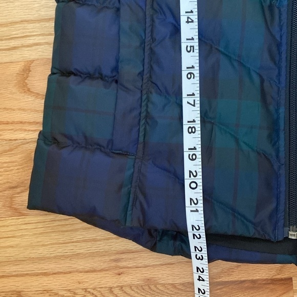 Lands' End Tartan Plaid Puffer Down Vest Women’s S Equestrian Academia preppy - Picture 7 of 8